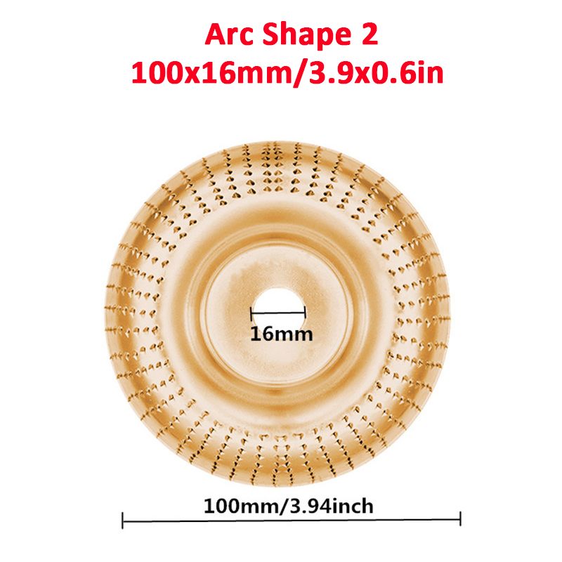 Hoek Grinder Disc Haakse Slijper Hout Slijpschijf Disc Schuren Carving Tool Voor Niet-Metalen Hout Haakse Slijper Accessoires: Arc 2 Gold