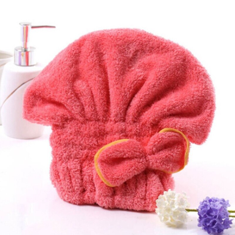 God hygroskopisitet og pusteevne mikrofiber hår turban raskt tørr hår lue innpakket håndkle cap håndkle
