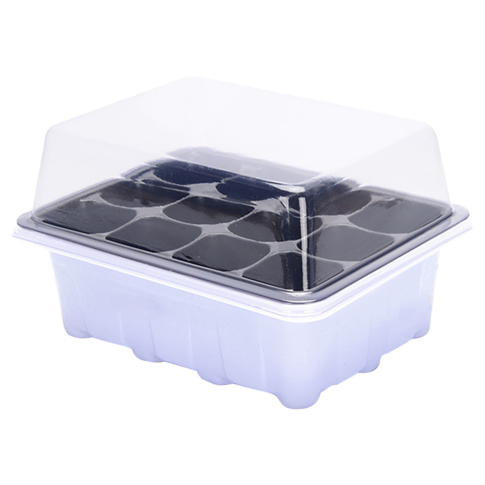 Greenhouse Propagation Box Set Hoem Garden Propagation Tray Indoor Mini Greenhouse Propagation Sets With Lid And Ventilation: D