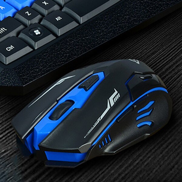 Hk8100 2.4G Wireless Gaming Keyboard Mouse Combo Ergonomics Waterproof Optical For Pc Laptop Desktop Gamer
