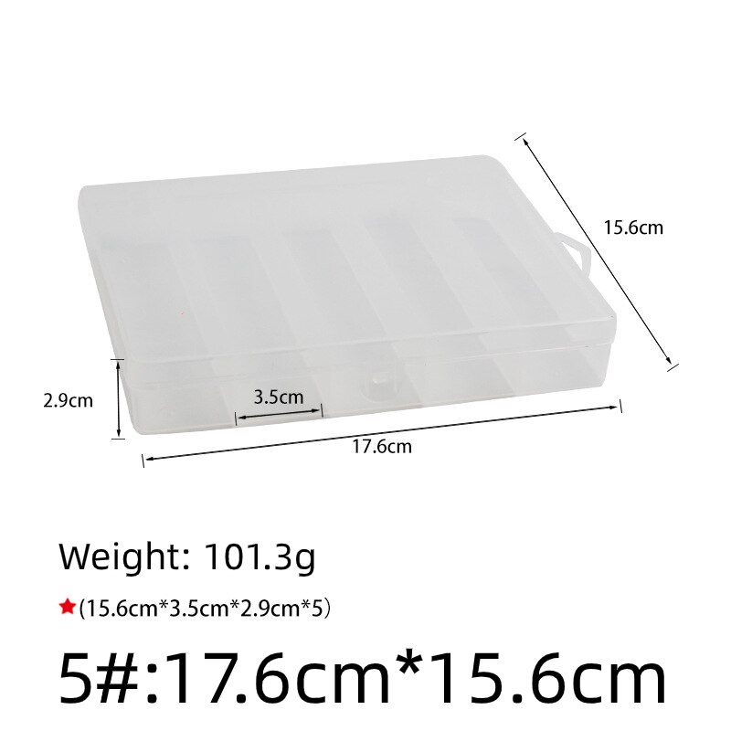 Storage Transparent Plastic Box Fishing Lure Fishing Artificial Spoon Baits Hook Lure Tackle Accessories Tool