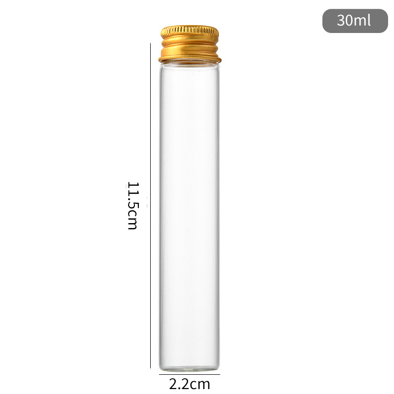 5 ~ 30ml små glassflasker med skrukork, oppbevaringsglass, minibeholdere, gjennomsiktige hetteglassflasker, tomme, påfyllbare flasker: Rosa