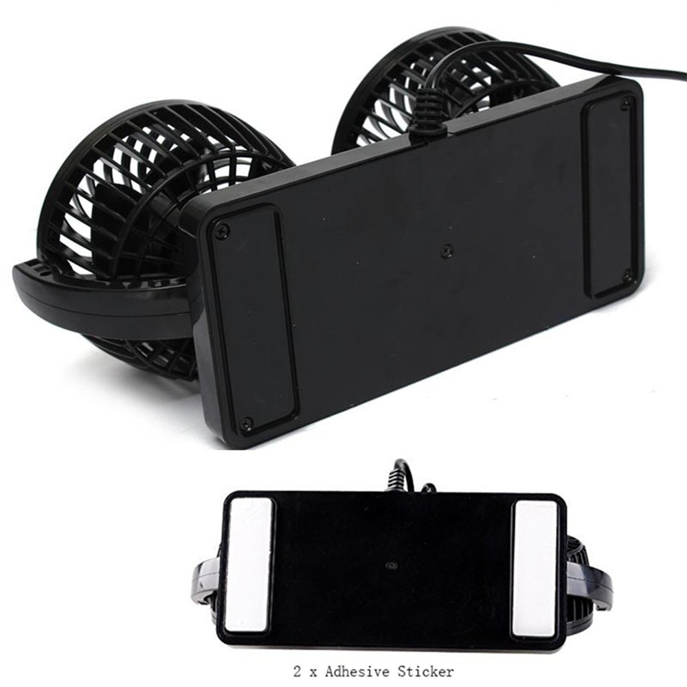 360 Rotating Free adjustment Car Auto Cooling Air Fan Ventilation Dashboard Electric Car Fan Summer Cooling Air Circulator