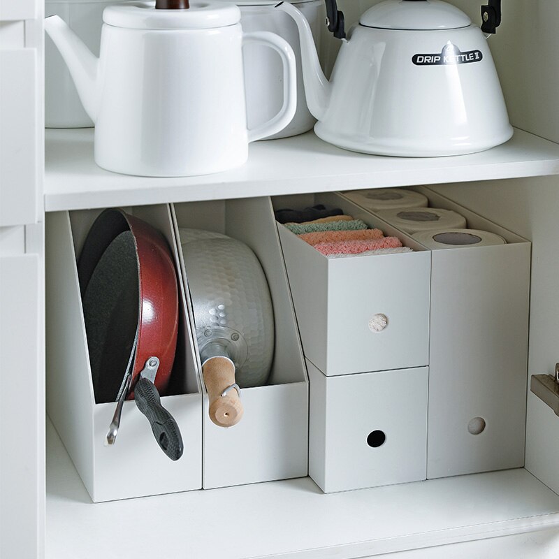 Shimoyama Kantoor Opbergdoos Desktop Bestand Document Papier Organizer Box Multi-Functionele Boeken Potlood Diversen Plastic Kast Doos