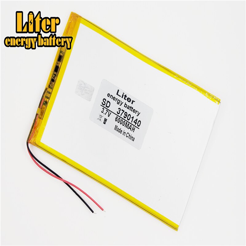 Grote Capaciteit 3.7V Tablet Batterij 6000Mah Elk Tablet Universele Oplaadbare Lithium Batterijen 3790140