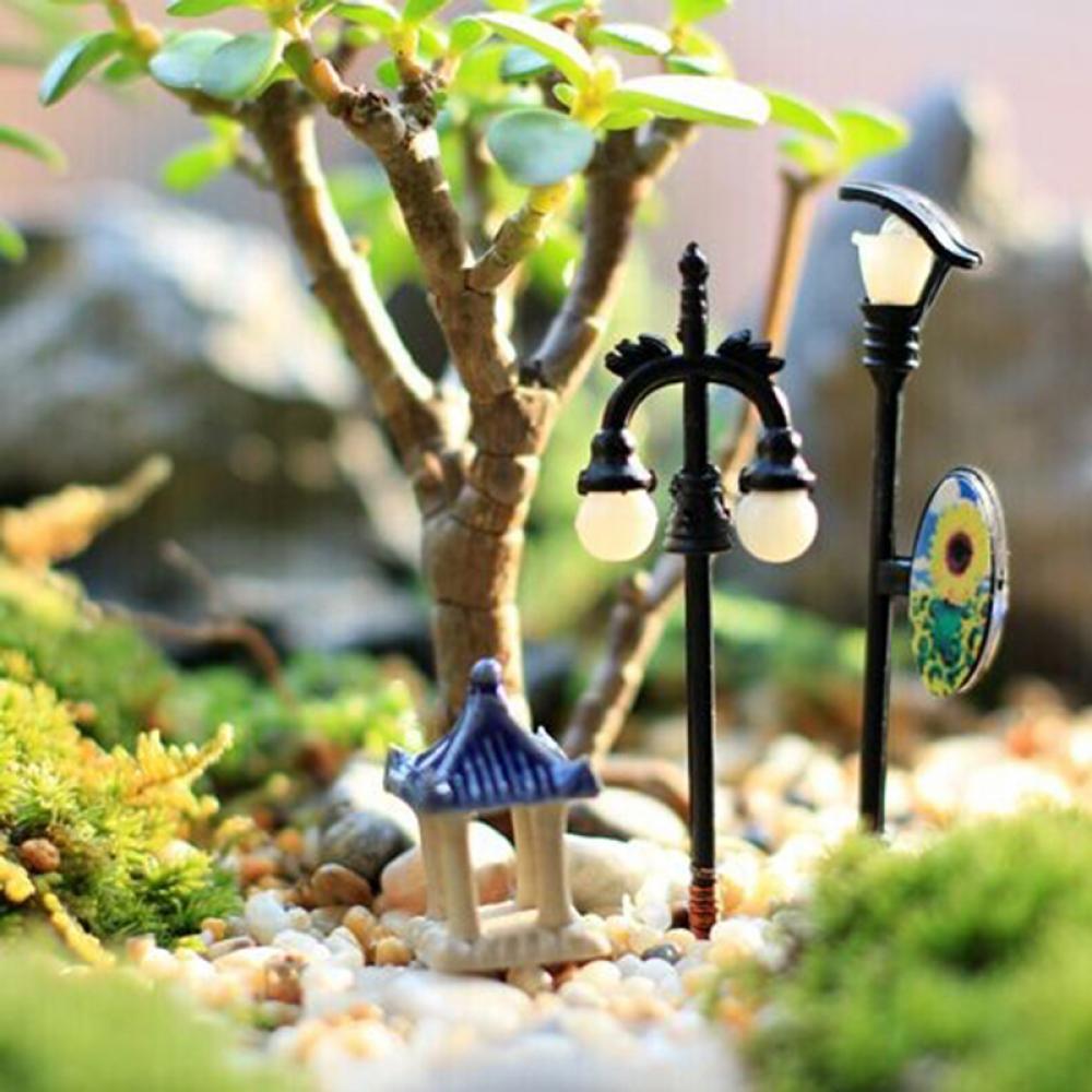 2 Stuks Mooie Mini Model Verlichting Landschap Ornament Bonsai Tuinieren Accessoires 1 Pcs