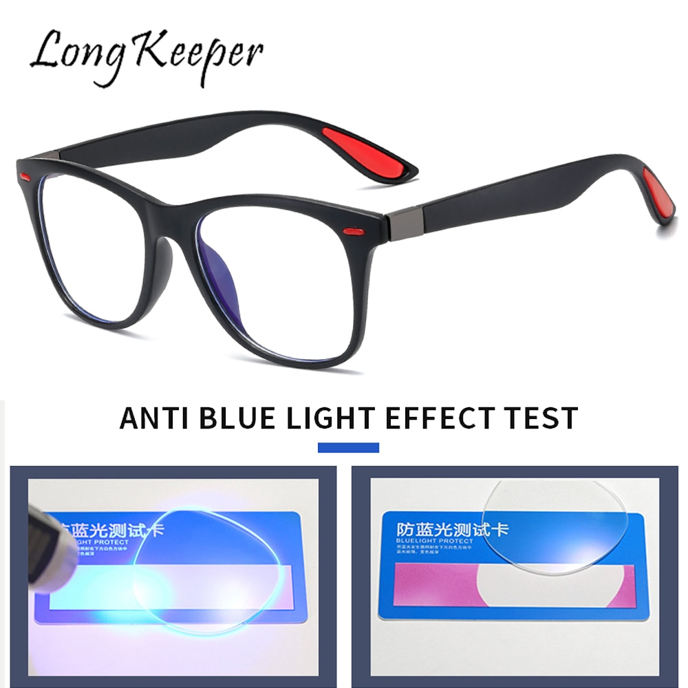 Longkeeper Anti Blauw Licht Glazen Voor Vrouwen Mannen Straling Blauw Licht Blokkeren Bril Vierkante Brillen Frame Computer Bescherming