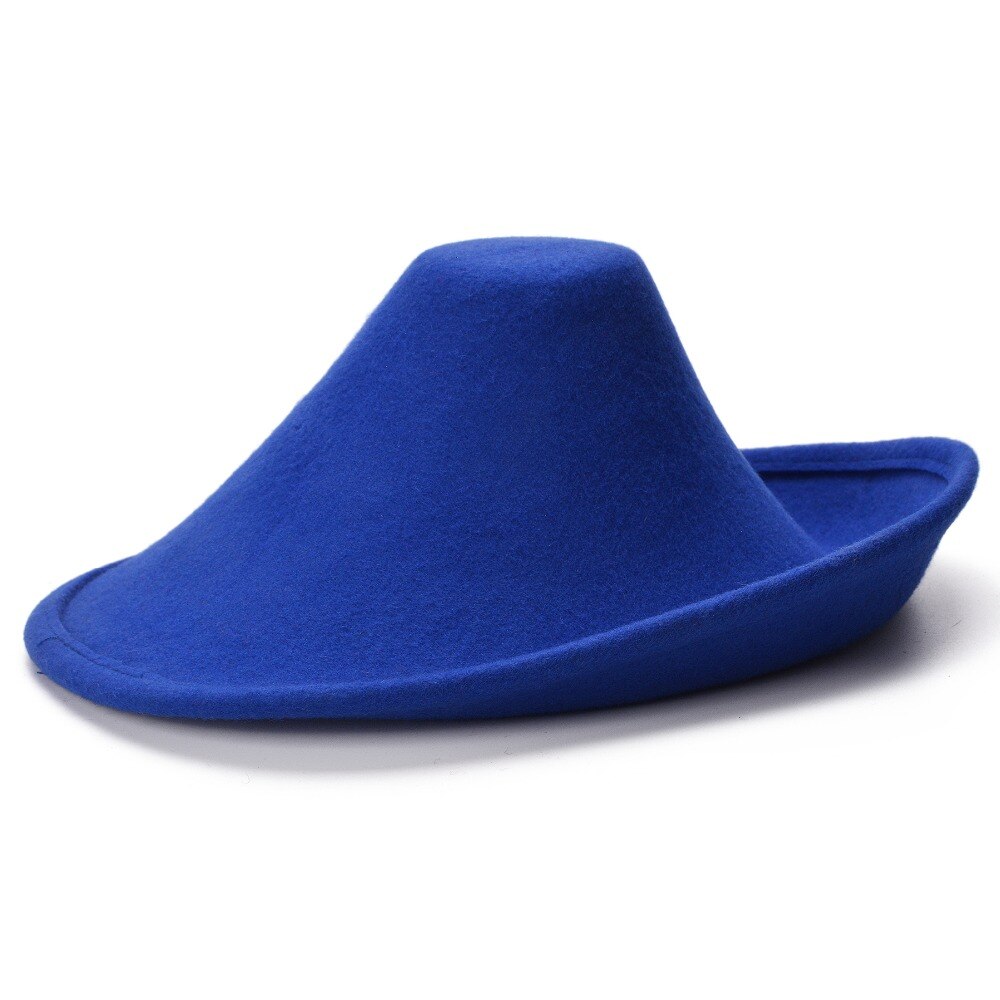 Sombreros de fieltro de lana para mujer, sombrero para la cabeza con Base de cono para el cuerpo, , boda, suministro A264, 100%