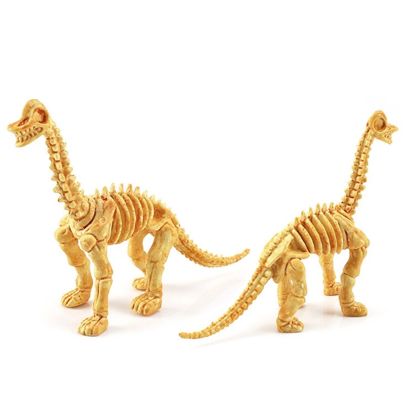 12Pcs Realistic Dinosaur Skeleton Mini Figurine Model Animal Replica Table Cake Topper Room Decor Boutique Collection H055