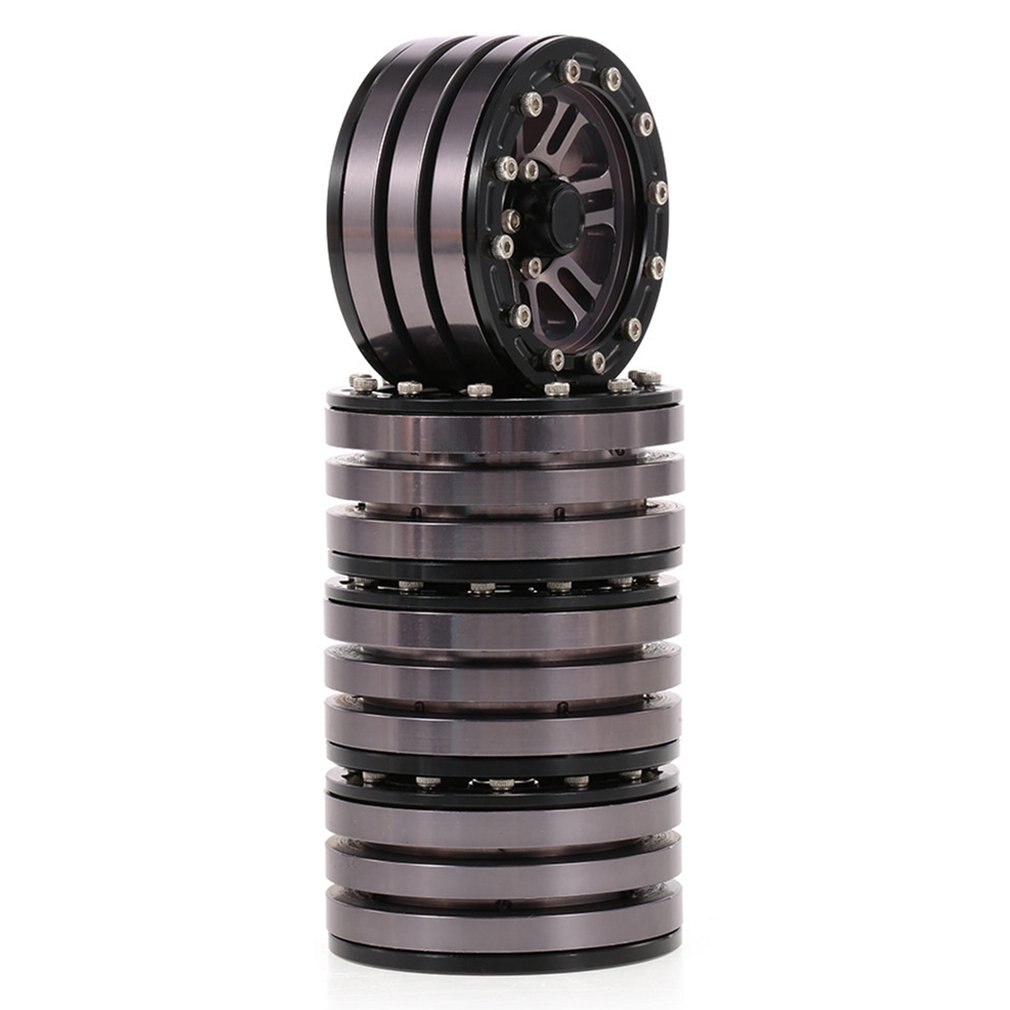 Koele Kleuren Accessoires Simulatie Klimmen Auto 1.9 Inch Metal Lock Tire Wheel Hub Geschikt Voor 1/10 Rc Crawler Type