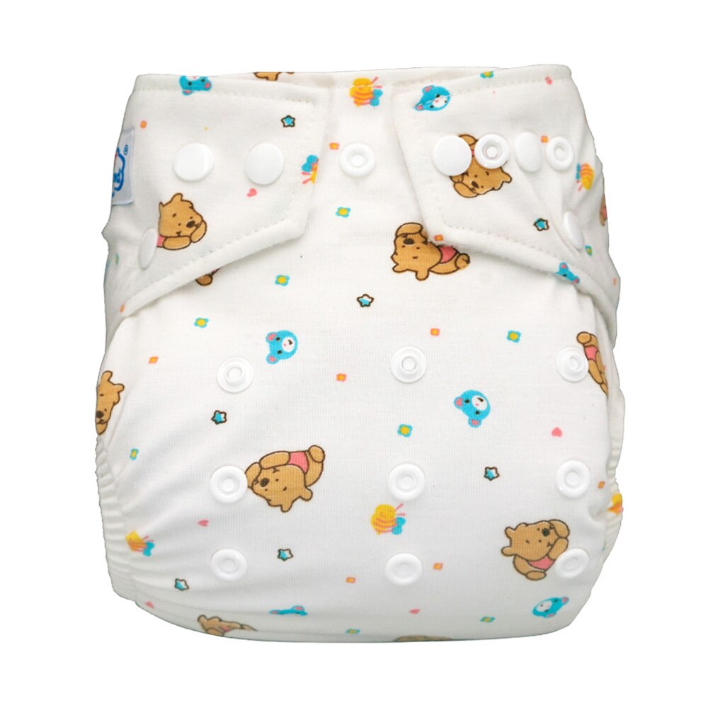 3pcs/Lot Cotton Nappy Soft Comfortable For Baby Cloth Diapers Waterproof Newest Prints Cotton Diapers Pocket Nappy Covers 3-15KG
