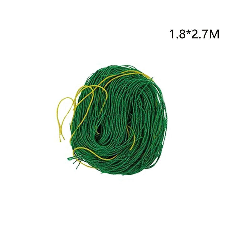 Red de plástico para trepar plantas de jardín y red de nailon, soporte de malla de vid para la mañana de la gloria de la flor, red para cultivo de flores, soporte de red para jardín: 1.8X2.7M