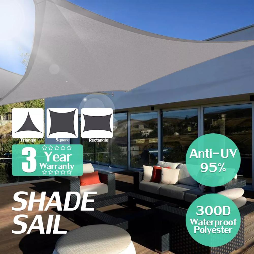 Shade Screen Rectangle Net Pergola Outdoor Shade Cloth Waterproof Awnings for Waterproof Exterior Balcony Awning for Car Shades