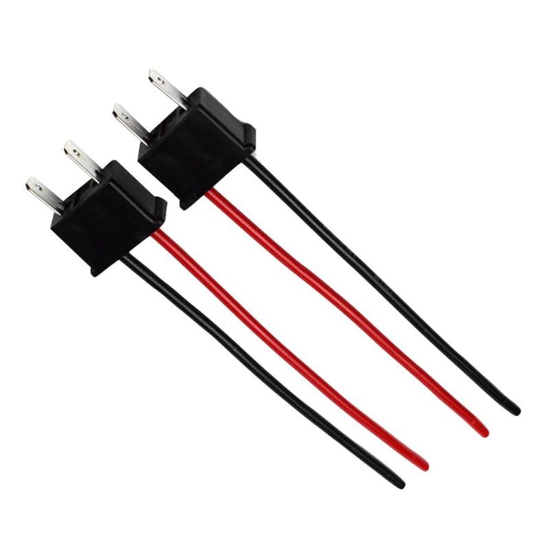 1 par de bombilla H7 conector adaptador macho para faro antiniebla para coche