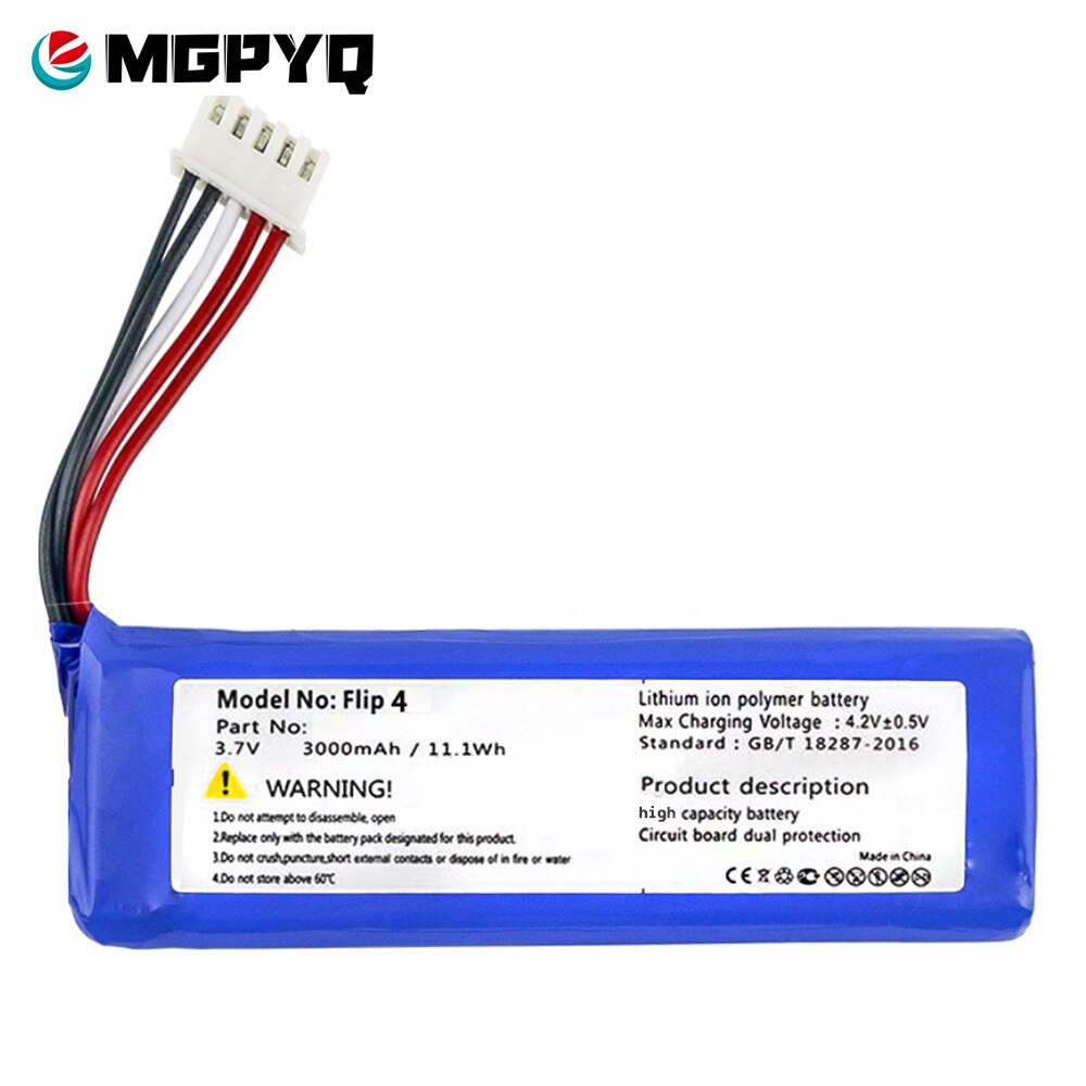Batterij Voor Jbl Flip 3 & 4 Speler Flip3 Flip4 Li Polymer Oplaadbare Accumulator Pack Vervanging 3.7V 3000 mah GSP872693 & 01