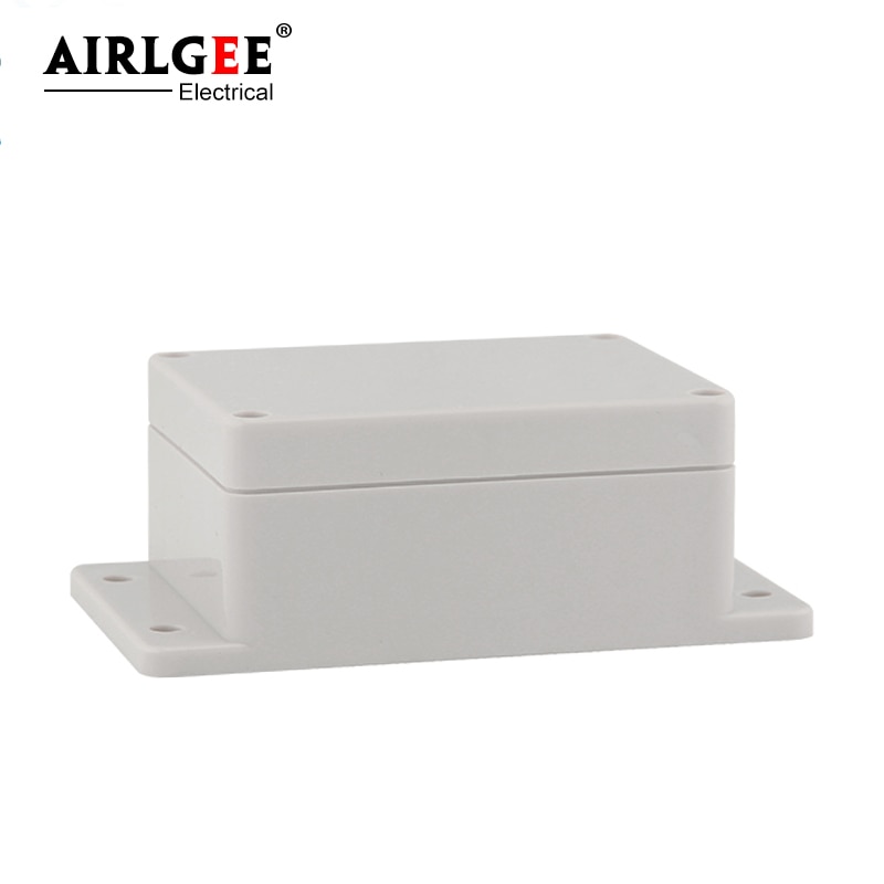 158 * 90 * 60mmIP65 protection grade sealed plastic outdoor electrical junction box with mounting ear distribution box