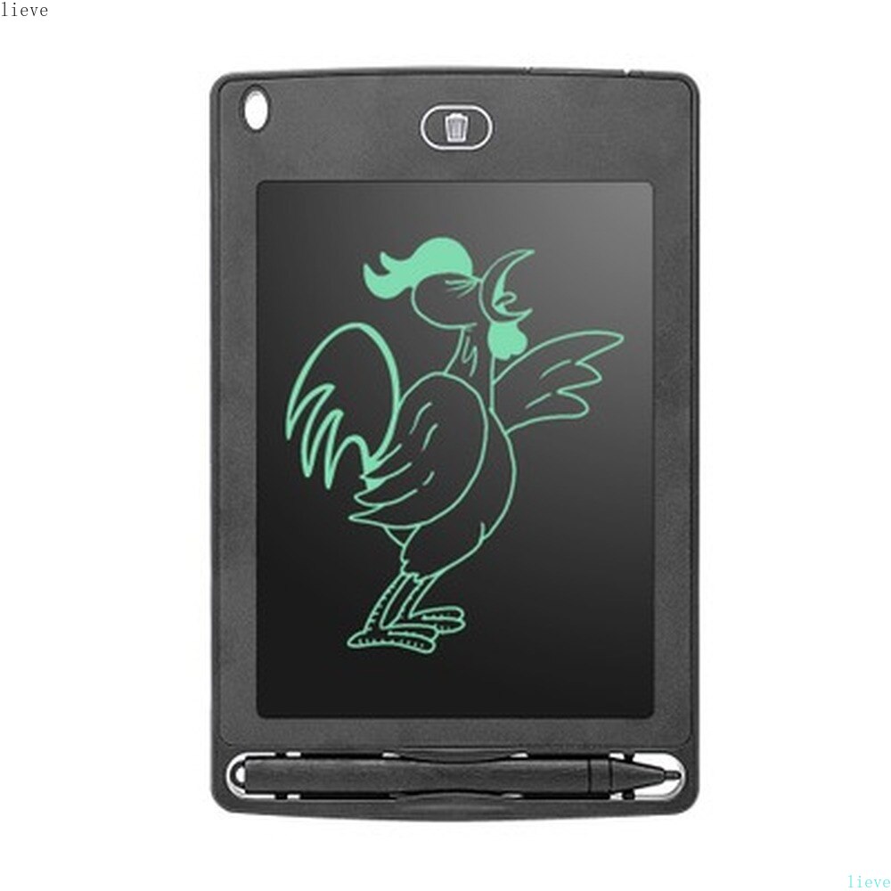 6.5Inch Electronic Drawing Board LCD Screen Writing Tablets Digital Graphic Drawing Tablets Electronic Handwriting Pad Board+Pen: black