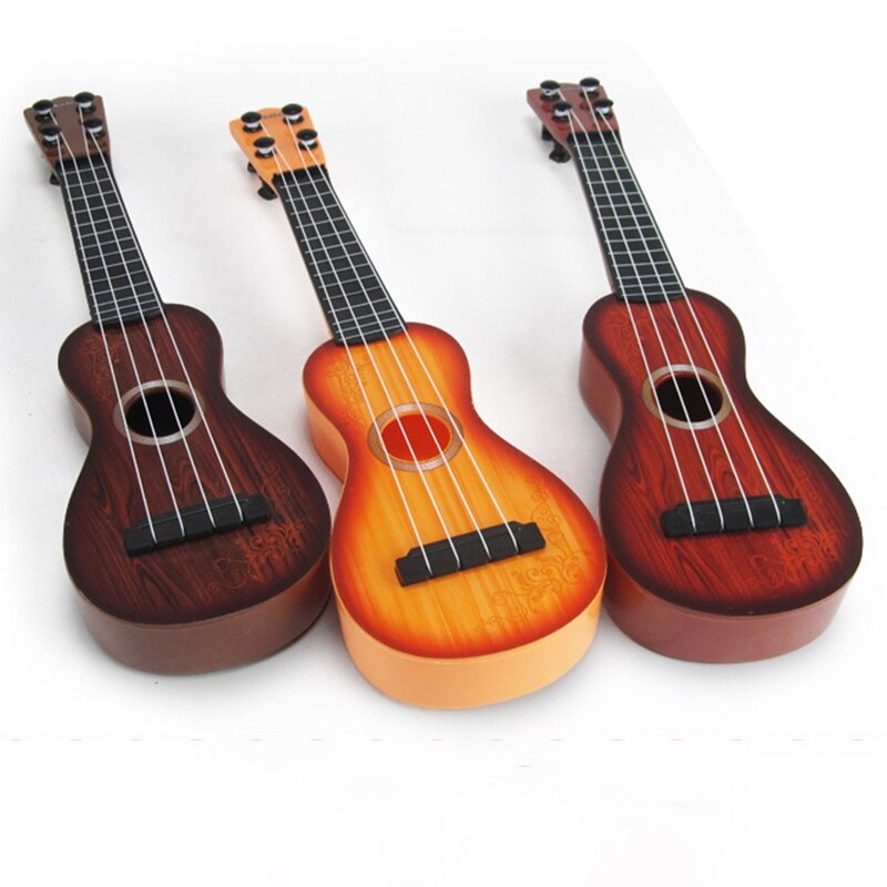 Guitarra acústica de 4 cuerdas juguete para niños-sonidos vibrantes y cuerdas realistas-instrumento Musical de práctica para principiantes