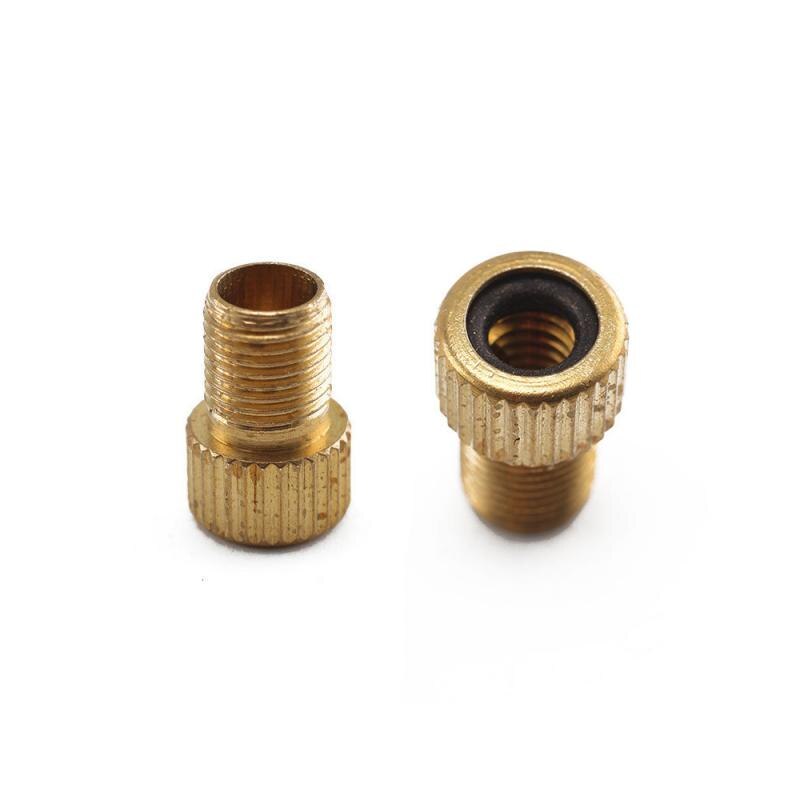 10PCS Valve Adapter Pump Convert Presta To Schrader Copper Valve Adaptor Wheels Gas Nozzle Tube Tool Bike Bicycle Accessories