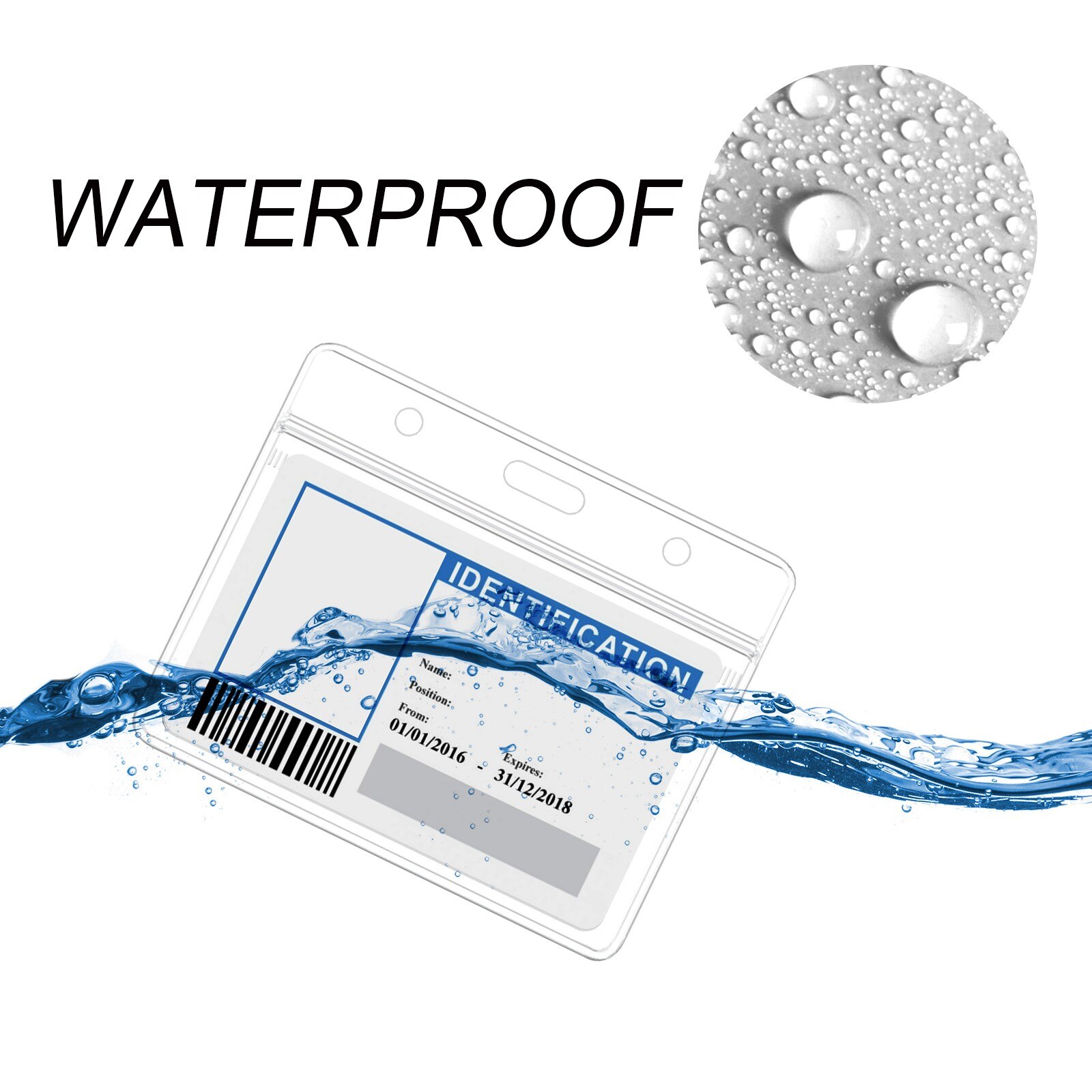 Health Card Vaccine Card Protective Case Waterproof PVC Soft Card Case Waterproof Transparent Protect Cardholder Cover Protector