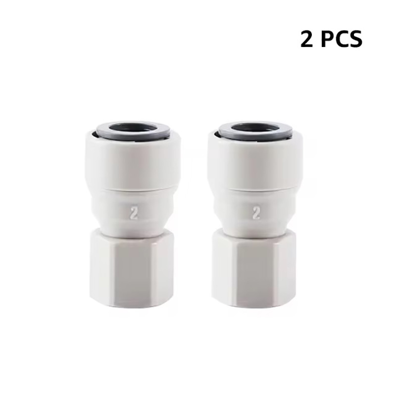 Joint rapide en plastique, raccord Push-fit FFL 3/8 "X 7/16" pour ligne de Tube de 9.52mm, connecteur rapide pour brassage à domicile pour distributeur de bière à verrouillage à bille: jaune clair