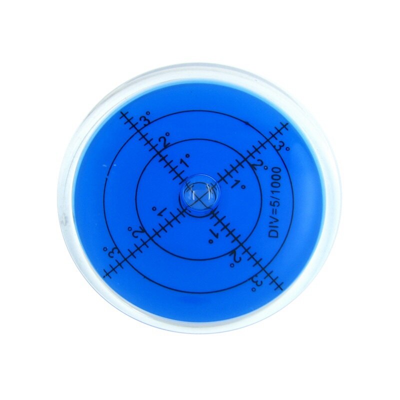 60*12 mm Bubble Degree Marked Surface Leveling for Camera Ttripod Furniture Toy Level Measuring Instruments: Blue