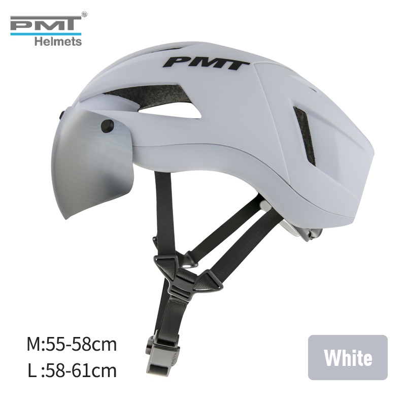 Santic PMT – casque de sécurité pour moto, ultraléger, pour cyclisme en plein air, lentille amovible, pare-soleil pour vélo de route en montagne: RS-01W / M