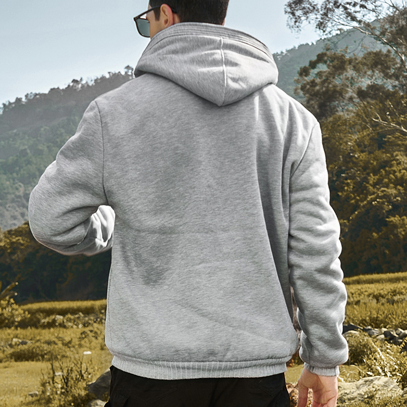 Manteau doublé Sherpa pour hommes, sweat à capuche zippé à manches longues, sweat-shirt épais, vestes en peluche Smile, vêtements d'extérieur chauds, tenues en Y, hiver