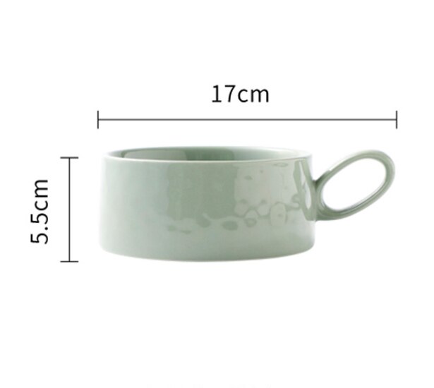 Dinner Plate Set Ceramic Kitchen Plate Tableware Set Food Dishes Rice Salad Noodles Bowl with handle Soup Kitchen Spoon Cook: 003