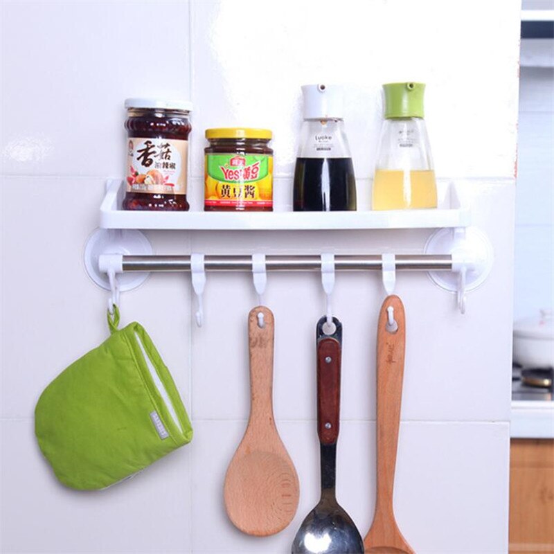 Colgador multifuncional , doble ventosa, toallero, estante colgante, estantes, ganchos, gancho de bloqueo tipo ventosa para Baño