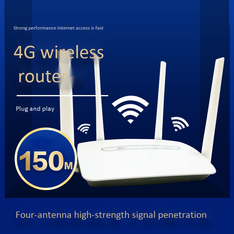 150Mbps 4G Lte Cpe Wireless Router 3G/4G Mobile Wifi Hotspot 4 External Antennas with Lan Port Up To 32 Wifi Users: Default Title