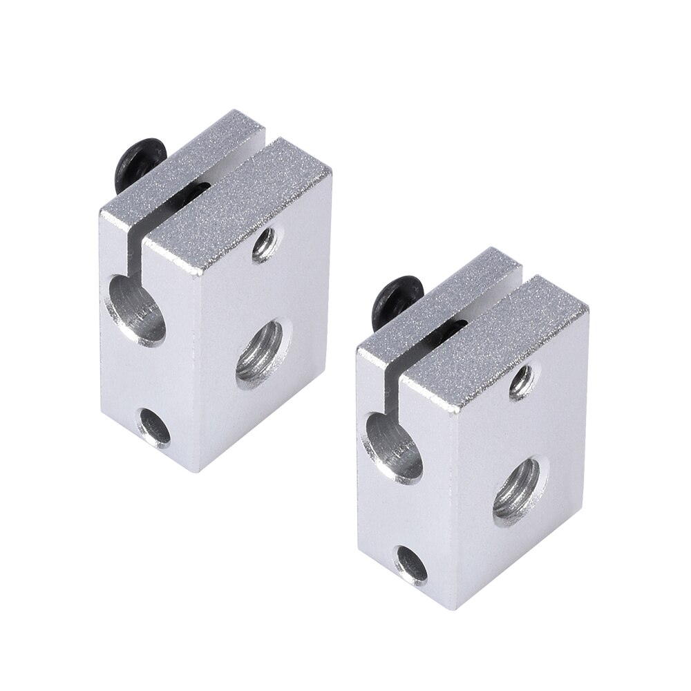 BIGTREETECH-Bloque calefactor E3D V6, piezas de aluminio con calcetín de silicona V6 Hotend PT100, termistor j-head 1,75/3,0mm, para impresora 3D