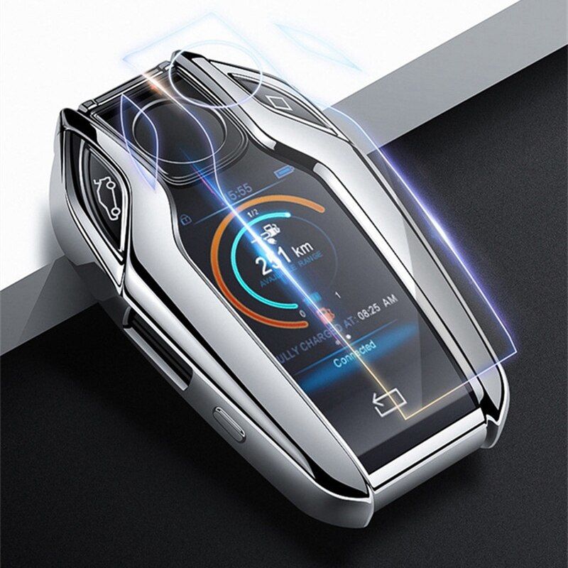 TPU Car Fully Key Case Cover LCD Remote Key Fob Case Cover for BMW 7 Series 740 6 Series GT 5 Series 530I X3