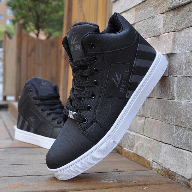 Høy topp joggesko for menn tilfeldig skateboarding sko sportssko pustende hip hop walking sko street sko chaussure homme-in