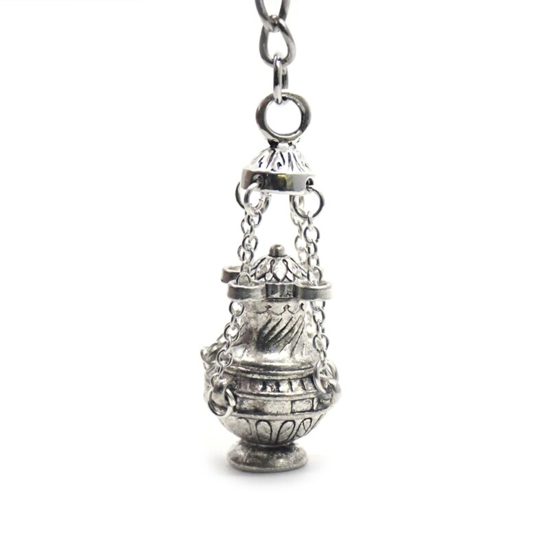 Christian Wierookbrander Sleutelhanger Religieuze Sleutelhanger Sieraden Zak Auto Hanger Keyfob Souvenirs