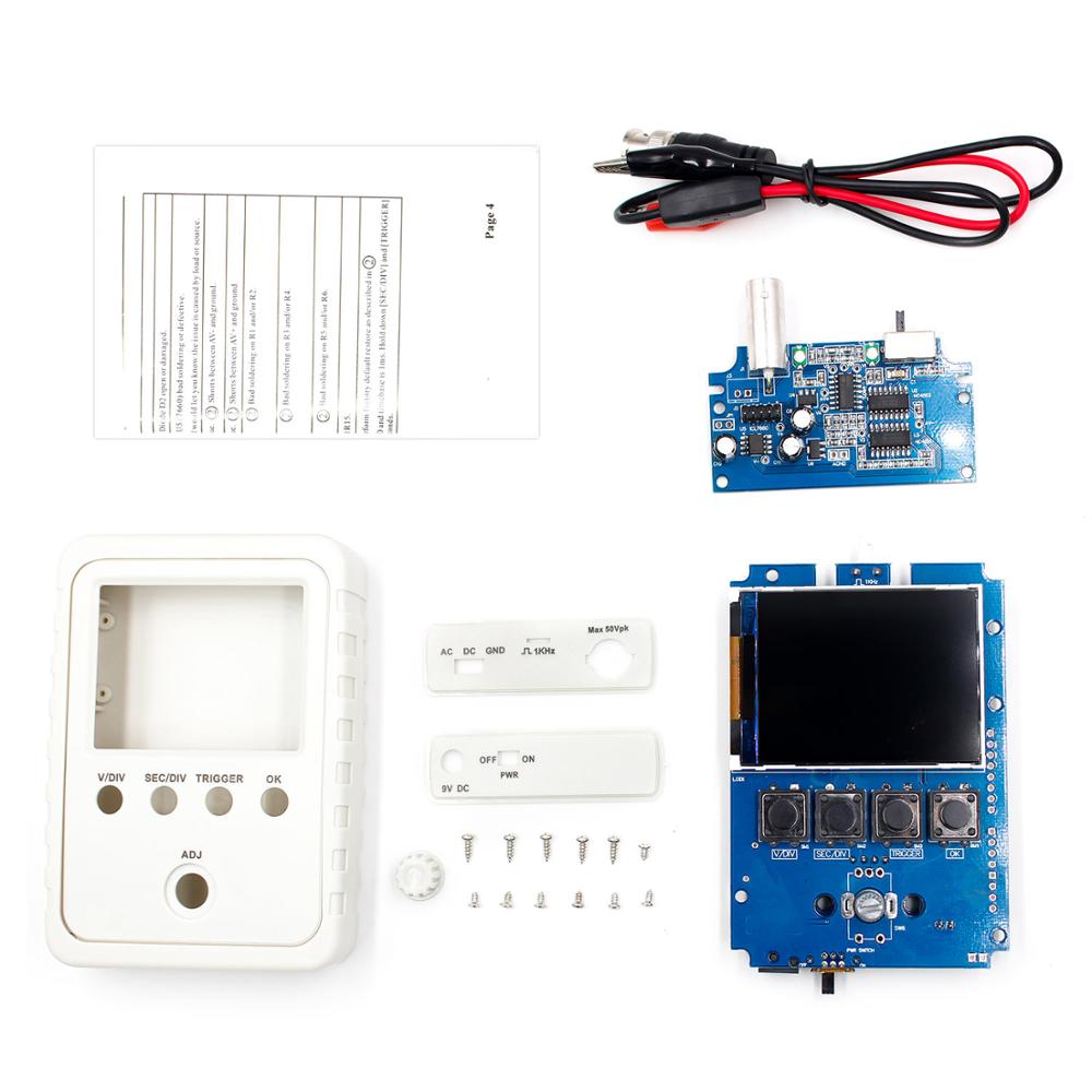 Fully Assembled DSO FNIRSI-150 15001K DIY Digital Oscilloscope Kit With Housing case box: Light Blue