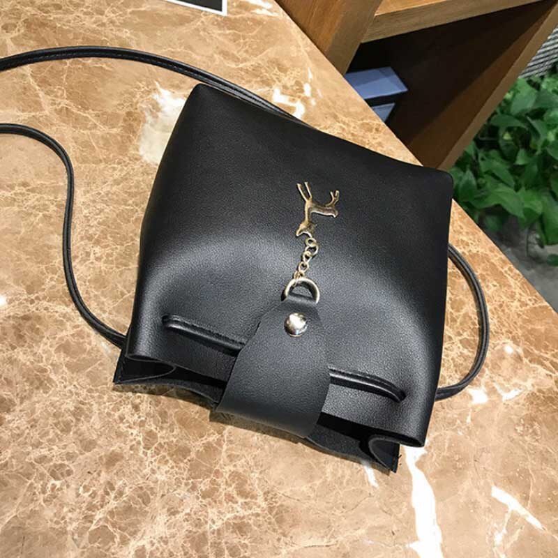 nouvelle et bonne PU nouvelles femmes sac à main sacs à bandoulière fourre-tout sac à main messager Hobo sacoche sac à bandoulière (noir)