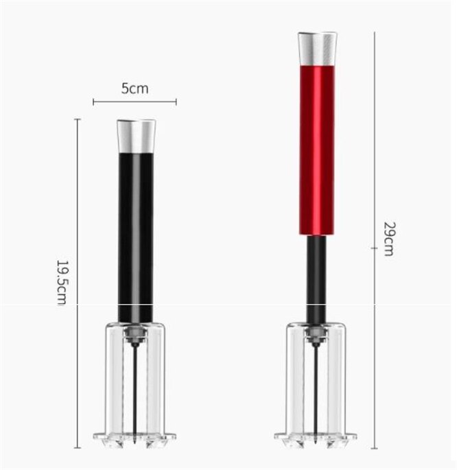 Hoogwaardige Aluminium Rode Wijn Opener Vacuüm Wijn Stop Kurken Kurkentrekkers Luchtdruk Wijn Flesopener hotsale