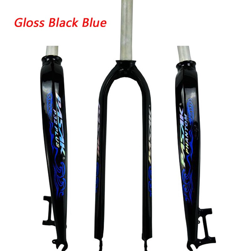PASAK-horquilla rígida de aluminio de 26 ", 27,5" y 29 ", para bicicleta de montaña y de carretera, freno de disco de modelar