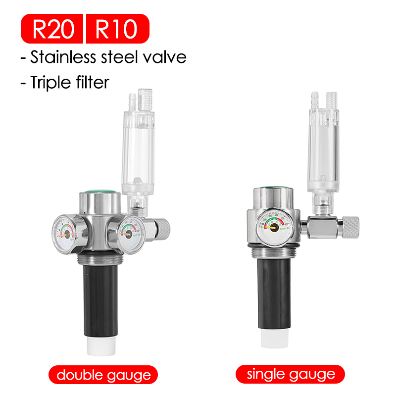 Générateur de CO2 pour Aquarium 2L/1L, bouteille en acier inoxydable, cylindre de gaz haute pression, accessoires d'aquarium