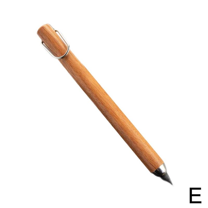 Unlimited Writing Eternal Pencil Wooden Without Ink Signature Pen Office Everlasting Stationery Pencil Business Supplies Pen: Red Guibao 3319