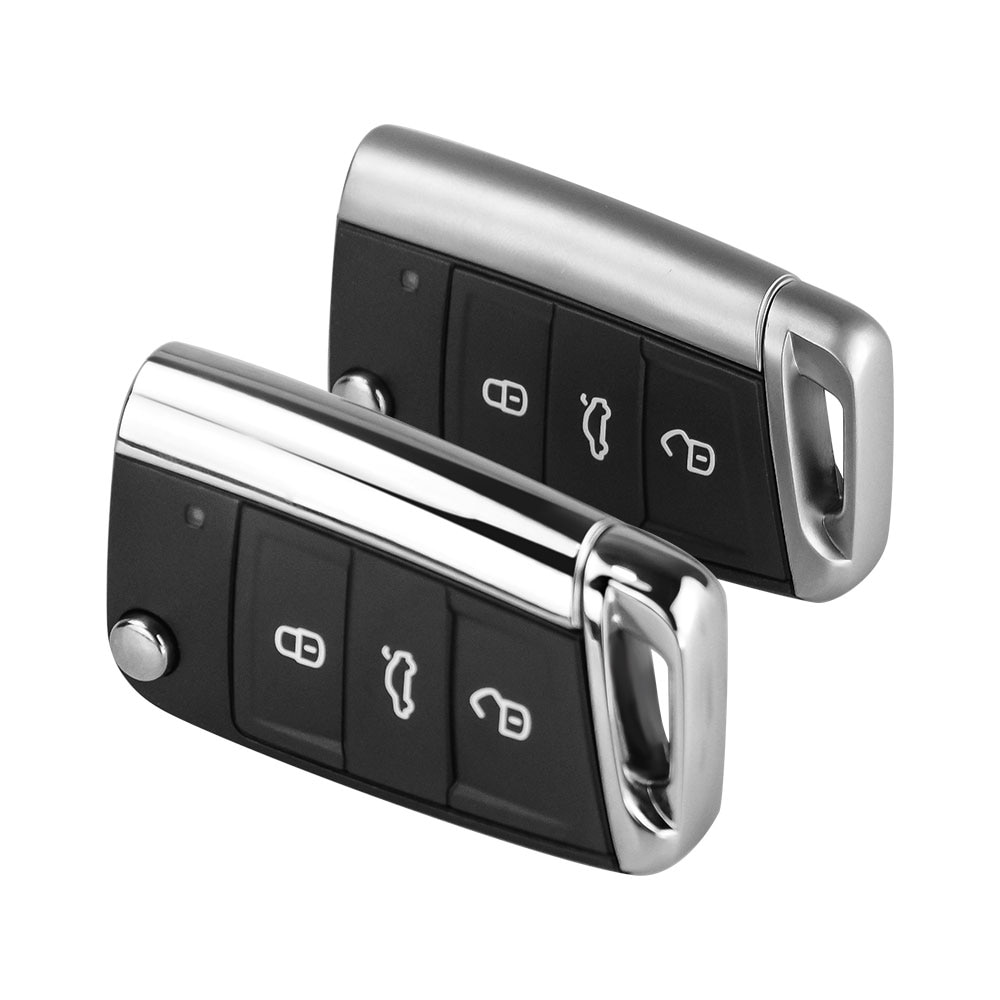 Okeytech 3 knapper fjernbetjent foldning bil nøgle skal udskiftning til vw golf 7 4 5 passat  b5 b6 polo touran til sæde skoda auto
