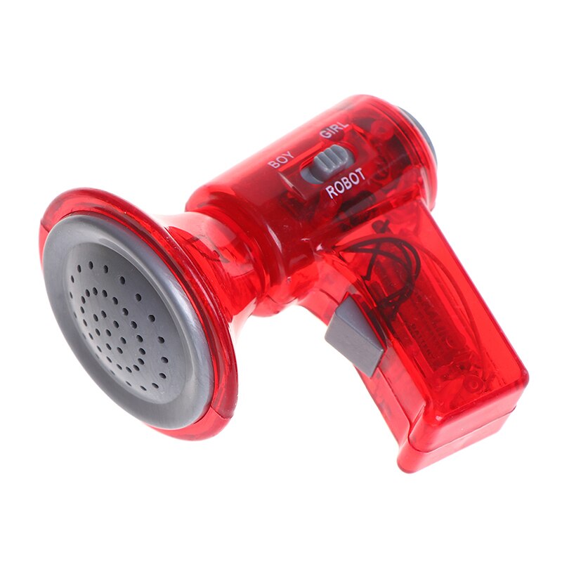 Mini changeur de voix mégaphone enfants enfants jouet trois Types voix en plastique poche mégaphone goutte: Rouge