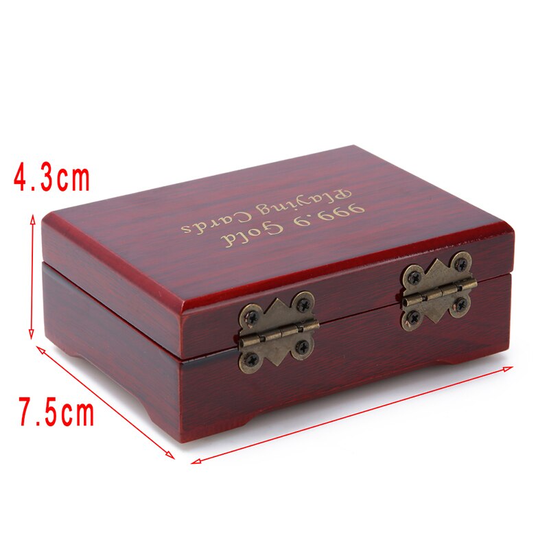 wooden box playing cards container storage case packing poker bridge box