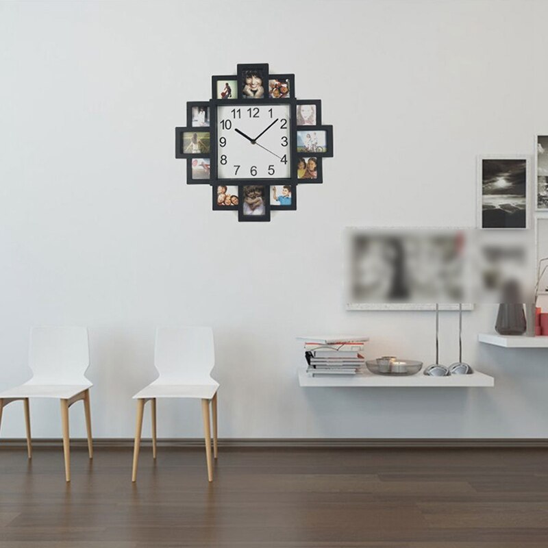Fotolijst wandklok diy modern design kunst foto klok woonkamer huisdecoratie horloge