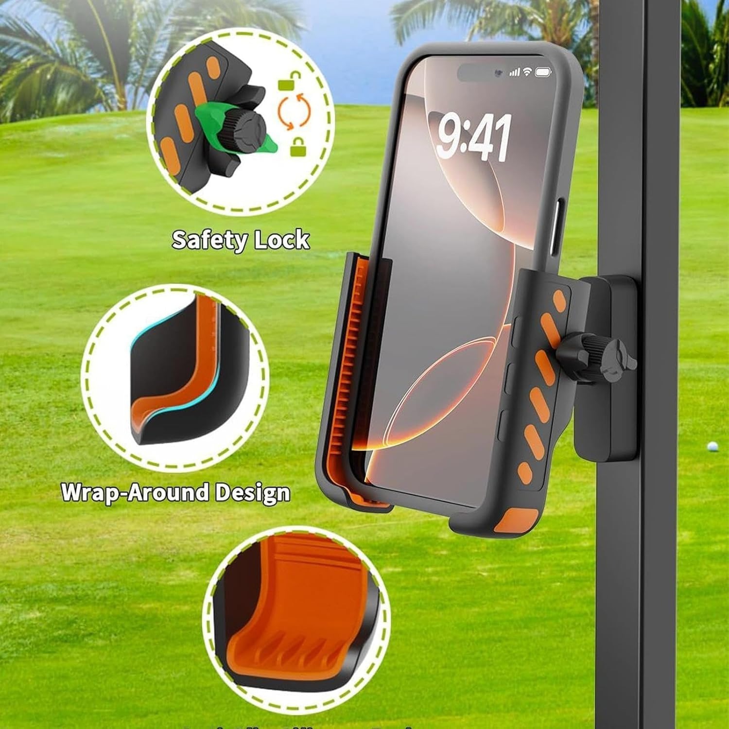 Multifunctionele magnetische telefoonstandaard, universele basishouder voor bureau, keuken, sportschool, loopband, golfkar
