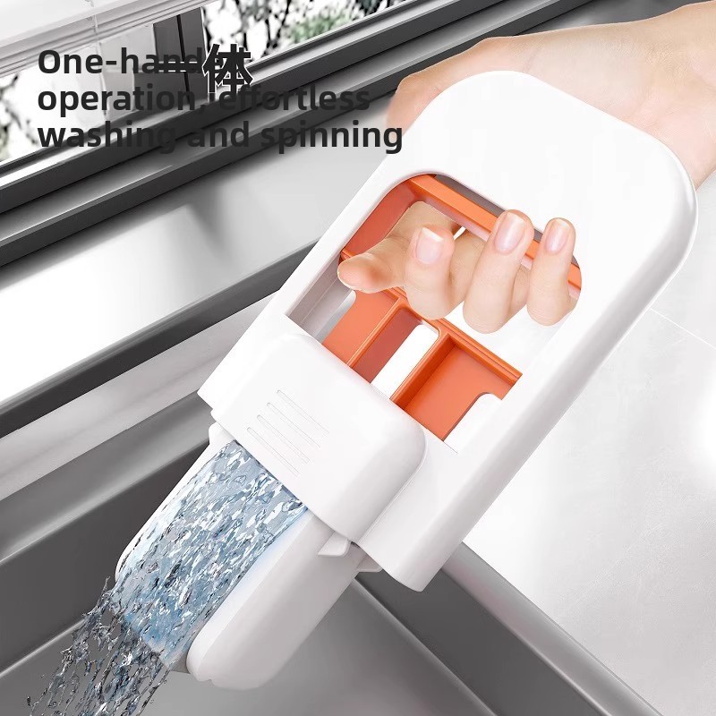 Handheld Glass Cleaner Bathroom Mirror Cloth Convenient No Hand Wash Mop for Desktop Surface Cleaning Household Tools