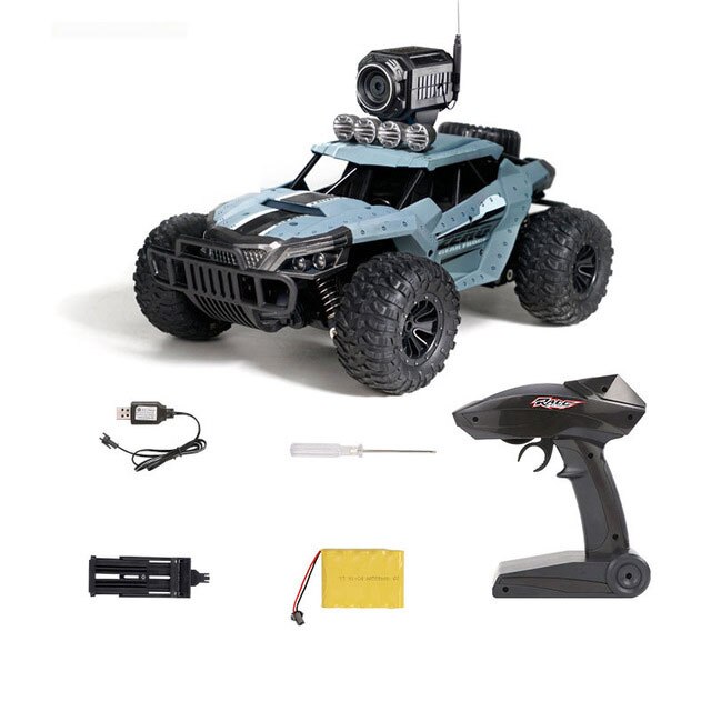 1:12 elettrico 2.4G RC Rock Crawler Auto Giocattolo di Controllo A Distanza di 25km/h Su La Radio con Telecamera Controllata drive Off-Road Giocattoli: Blue with Camera