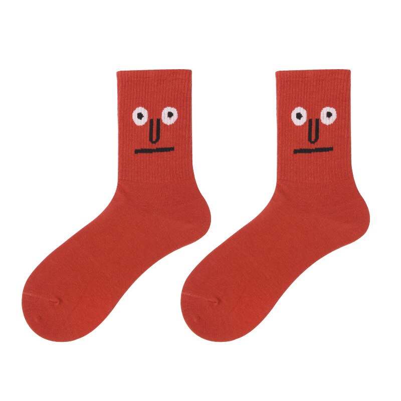 unisex komisch Gesicht Sport Socken Mehrfarbig Mädchen Korea irre Harajuku Socken Laufen Socken Sport Basketball Radfahren Frauen Socken: Stil10