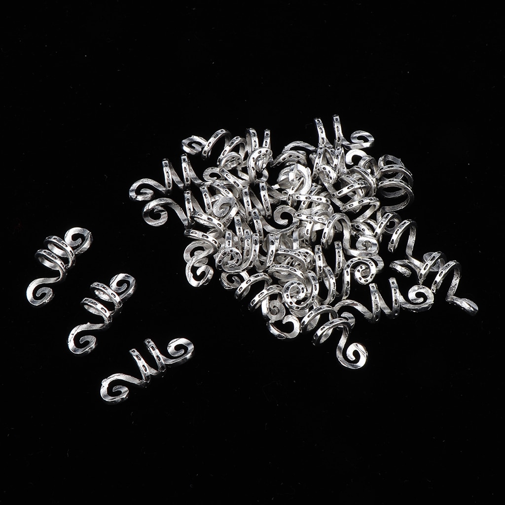 30pcs Adjustable Dreadlock Hair Beads Hair Braid Pins Rings Cuff Tube Clips Hair Decorations